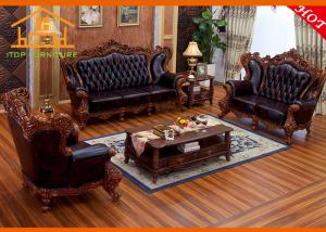 Wholesale solid wood sofa wooden carved sofa set designs luxury neoclassical furniture american luxury furniture from china suppliers