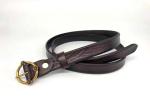 3.5mm Handcraft Womens Genuine Leather Belt Custom Logo
