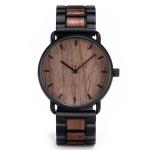 Wooden Band Quartz Battery Wristwatches Harlex Mirror Material 113g