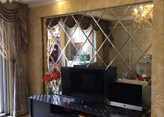 Easy Cleaning Tinted Tinted Glass Sheet Multi Color Large Art Mirrors