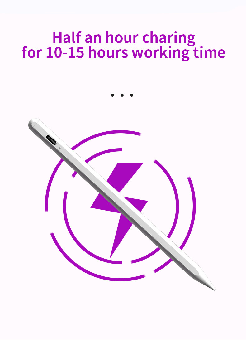 IPad Pro Aluminum Stylus Pen Lightweight 20.7g 8.9mm Diameter