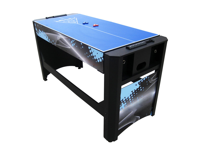 Swivel 5 In 1 Multi Games Table , Color Graphics Design Billiards Game Table