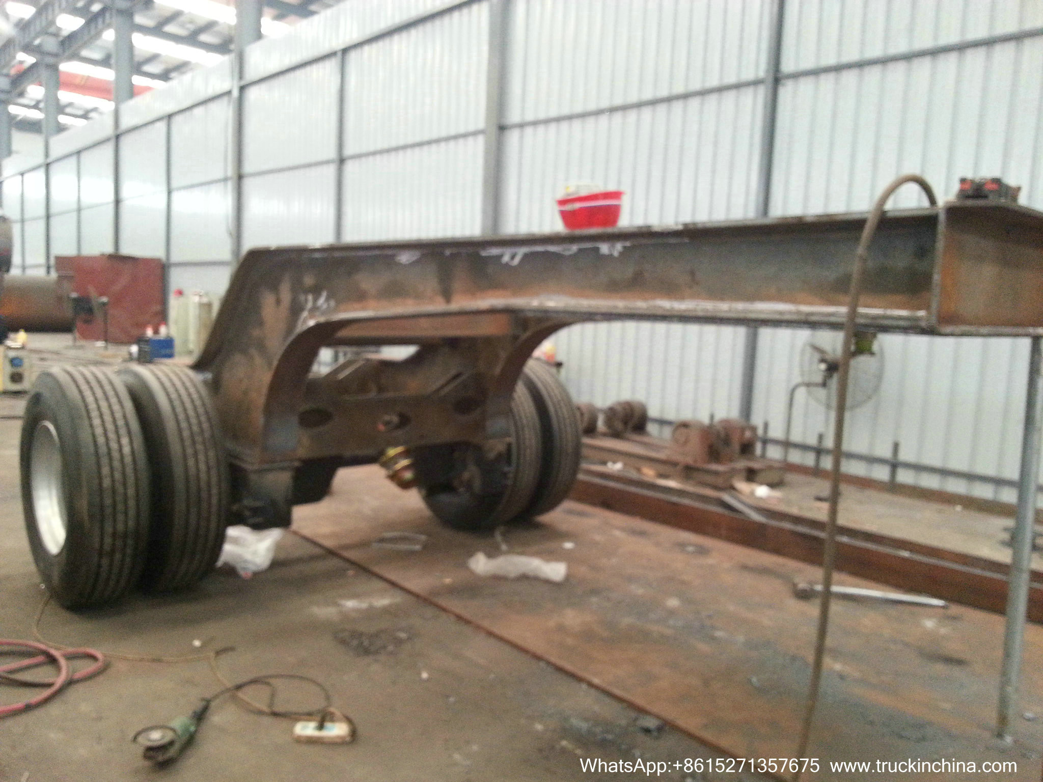 Gooseneck Lowbed Trailer Dolly for Heavy Duty Heavy Machine Lowbed Semi Trailer 80 ton 100Ton WhatsApp:8615271357675