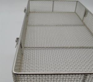Wholesale 310S Stainless Steel Wire Mesh Medical Disinfect Basket Round / Square Shape from china suppliers