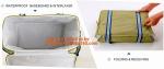 Large Soft Cooler Insulated Picnic Bag for Grocery, Camping, Car, Bright Orange