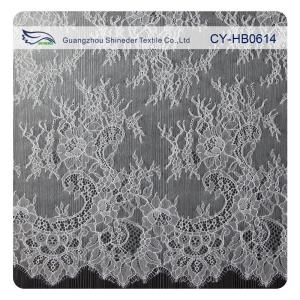 Wholesale Delicate Gorgeous Chantilly Lace for Evening Dress , White Color from china suppliers