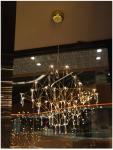 Modern Crystal Ceiling Chandelier Lighting Stainless Steel Fireflies Pendant