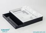 Black White Clear Acrylic Cosmetic appliances Make up Organizer Display Stand