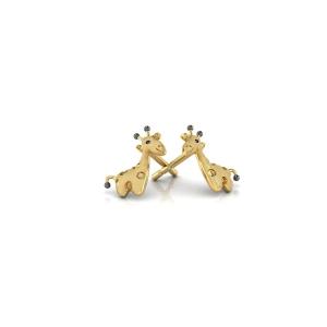 Wholesale Micro Insert Technology Sterling Silver Children's Body Jewelry Giraffe Stud Earrings from china suppliers