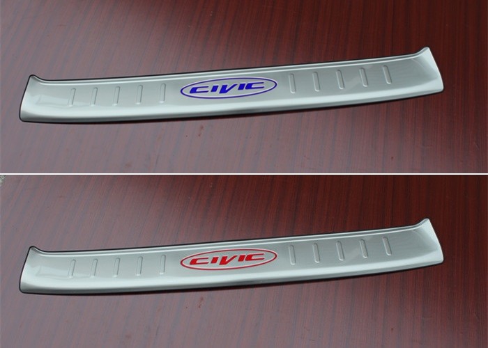 HONDA CIVIC 2016 Tail Gate Door Sill Rear Bumper Stainless Steel Scuff Plate