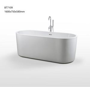 Wholesale Indoor Popular Ellipse Freestanding Jacuzzi Bathtub from china suppliers