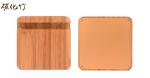 Mini Portable Wooden Phone Charger , 120g Wood Color Phone Charging Dock