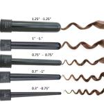 Length 8.66 inch hot hair tongs , Electric Curling Tongs 220-240 Degree