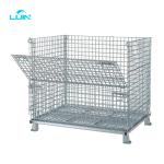 Wire Cage Metal Bin Storage Container Stackable Heavy Storage Cage