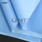 Blue Color PP Spunbond Non Woven Fabric PE Film Laminated For Medical Bed Sheets