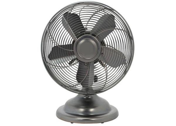 12" Oscillating Retro Metal Desk Fan 35 Watt 220V 50Hz For Bedroom / Meeting