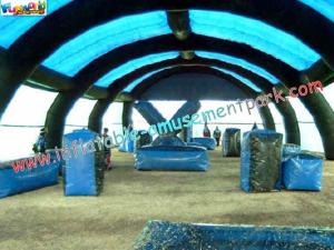 Wholesale 0.55mm PVC tarpaulin inflatable paintball tent, paintball field tent, paintball bunker from china suppliers