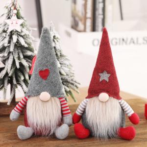 Wholesale Embroidery Logo Pp Cotton Animated Christmas Plush Blind Santa Claus Long Beard from china suppliers