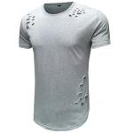 OEM maufactory Summer Round Collar Solid Color T Shirt Male Loose Short Sleeve
