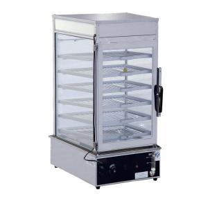 Wholesale Electric Bun Steamer Steam Cabinet Food Display Steamer Stainless Steal Grey Color from china suppliers