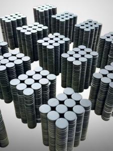 Wholesale Industrial Use Neodymium Black Epoxy Rare Earth N35 Small Disc Magnet For Refrigerator from china suppliers