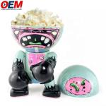 Custom Made Plastic Popcorn Tub Anime Art Doll Toy Display Box Popcorn Bowl Tubs