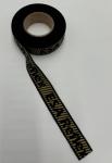 Gold Letter Reflective Webbing for Footwear Pet Collars