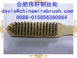 2+3+4 Row Metal Wire Brush Set In Wooden Handle