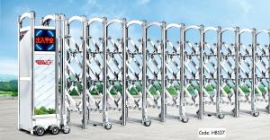 Wholesale 1600mm Height 15m/Min Stainless Steel Retractable Sliding Gate from china suppliers
