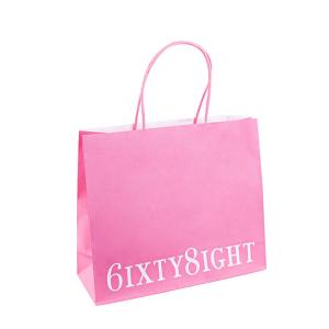 Wholesale Gift Clothing Flexo Printing Handle Paper Bags Custom Your Own Logo from china suppliers