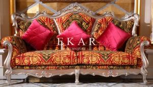 Wholesale Living Room Elegant Sofa Set Classical Fabric Chesterfield Sofa LS-A803T from china suppliers