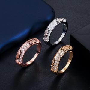 Wholesale Peopard Print CZ Wedding Rings for Women Silver Color Ring Lady's Ring Party Fashion Luxury Leopard Print Ring Jewelry from china suppliers