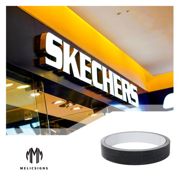 0.5 0.6 0.8 1mm Thickness Aluminum Trim Cap For Channel Letter