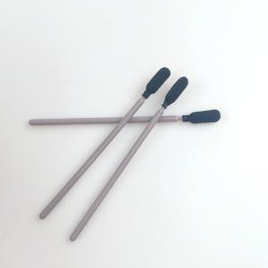 China Black Round Sponge Head Foam Cleaning Swabs With Grey Handle on sale
