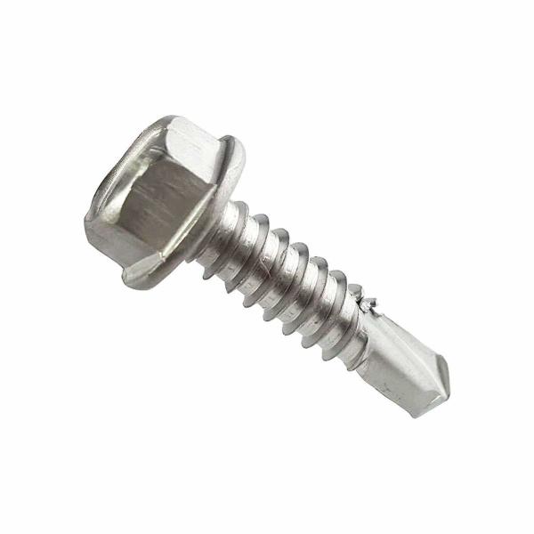 304 Stainless Steel Self-Drilling Hex Head Flange Screw for INCH Measurement