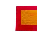 Reflective Rear Lorry Marker Boards Striped PMMA PET PC Material