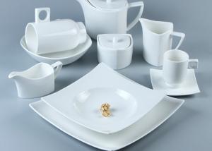 China OEM ODM High Temperature Square Ceramic Dinnerware Sets on sale