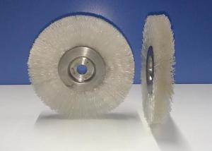 Wholesale Crimped Round Plastic Wire Wheel Brush 100MM OD Fill Density White Color from china suppliers