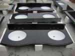 Black Bathroom Vanity Countertops 2cm / 3cm Thickness 4" / 6" Back Splash