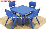 Imported Plastic Kindergarten Classroom Furniture Square Learning Table
