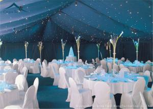 Wholesale Waterproof White Large Wedding Tents With Roof Linings / Curtains 20m * 50m from china suppliers