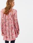 Boho Style Women Floral Printed Blouse