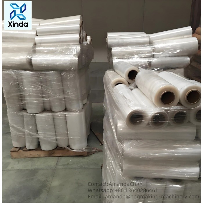 Customized Transparent PE Stretch Film Packaging To Protect Pallet Logistics Packaging