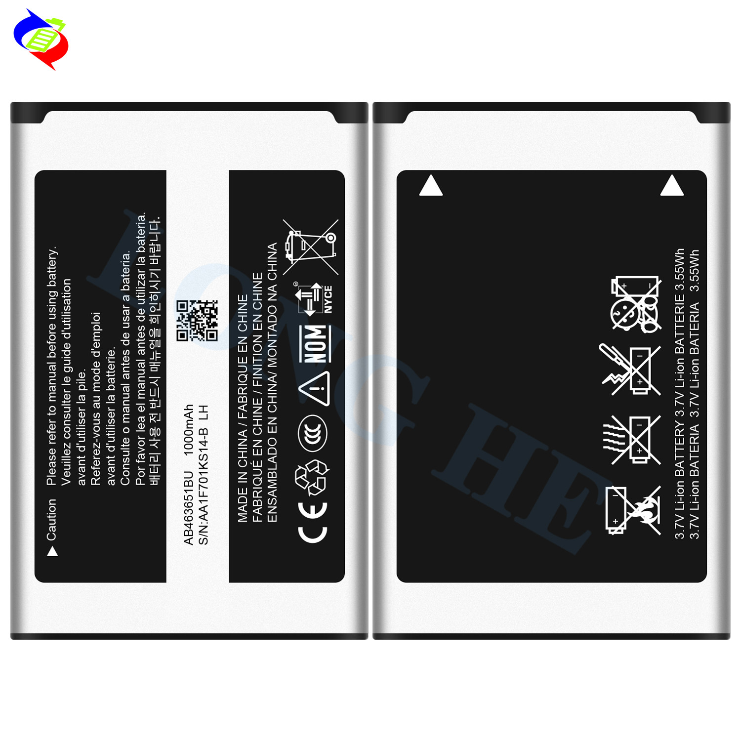 New Original 1000mAh AB463651BU Li-ion Mobile Battery for Samsung S3650 Corby S3650 Genio Touch S7070 Marina S7070 Diva