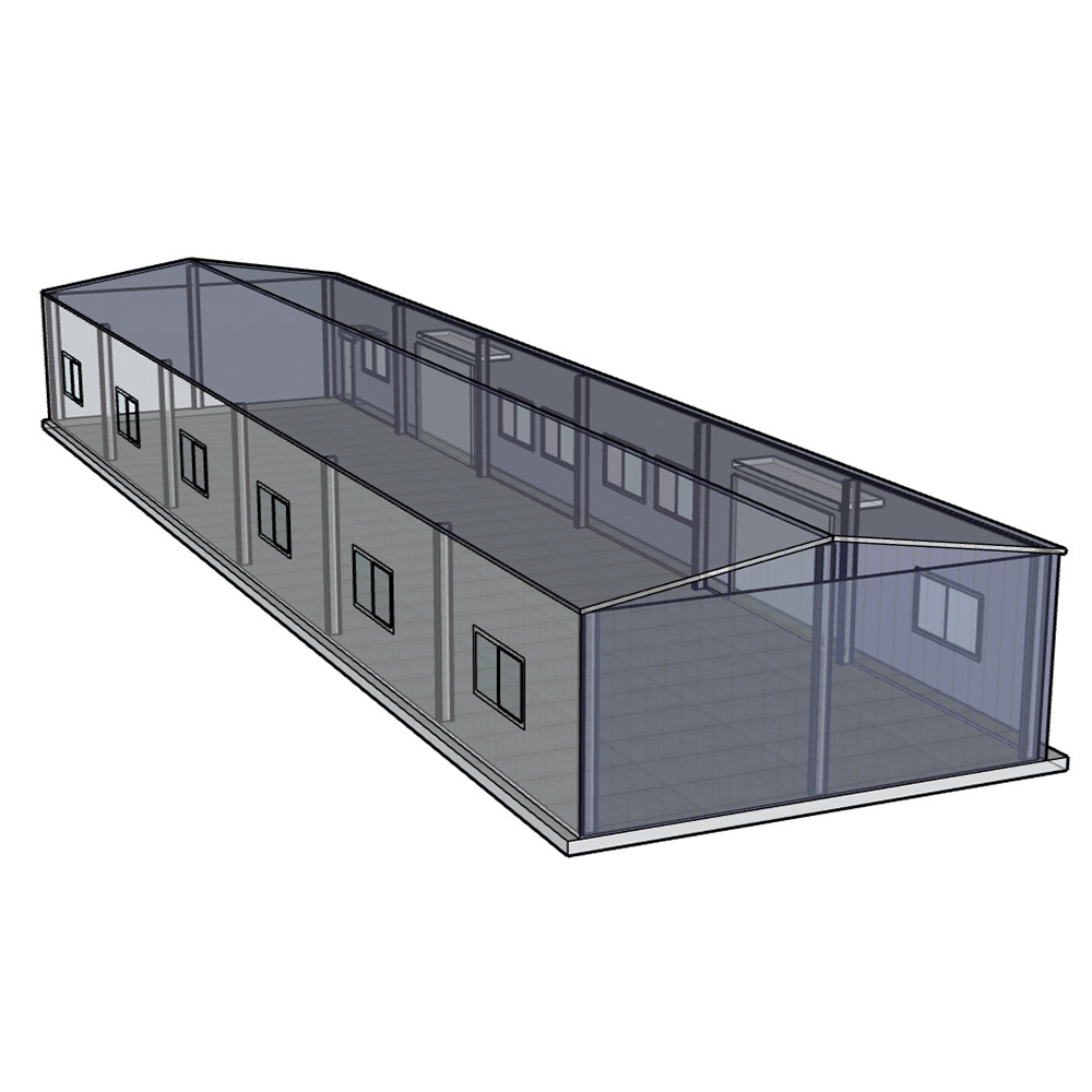 AISI Prefabricated Steel Structures , Prefab Metal Building Construction Vibration Proof