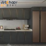 Modular Customized Kitchen Cabinet Black And White Lacquer For Kitchen Furniture