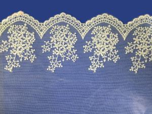 Wholesale African lace fabrics Embroidery Lace Fabric cord guipure white lace fabric from china suppliers