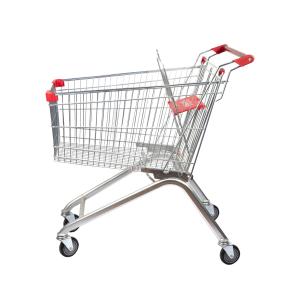 Wholesale 125L European Metal Shopping Trolley Supermarket Shopping Basket Trolley OEM ODM from china suppliers