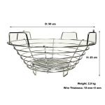 Round 15.7" Diameter Polished Kamado Charcoal Ash Basket