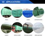 White Printed Logo PE Tarpaulin Heavy Duty Truck Cover Tarpaulin,Uv Resistance